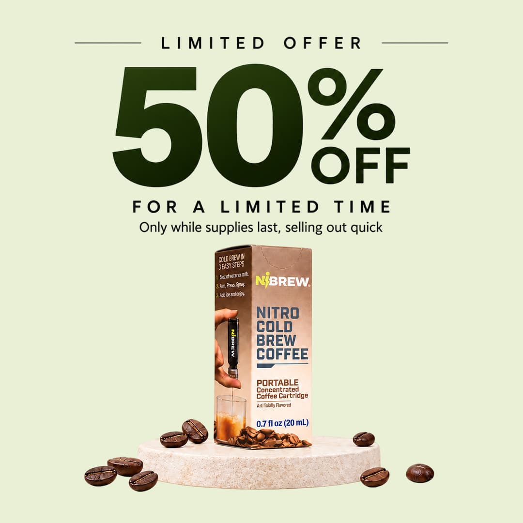 Illustrative Nibrew green offer-highlight creative made in VEKZT